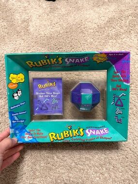 Rubiks Cube Snake Vintage Twist Puzzle Prismatic Toy Game Brain Twister NIB